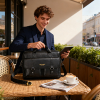 Men's bag luxury designer handbag large capacity briefcase 15.6-inch laptop bag men's travel crossbody bags shoulder bag