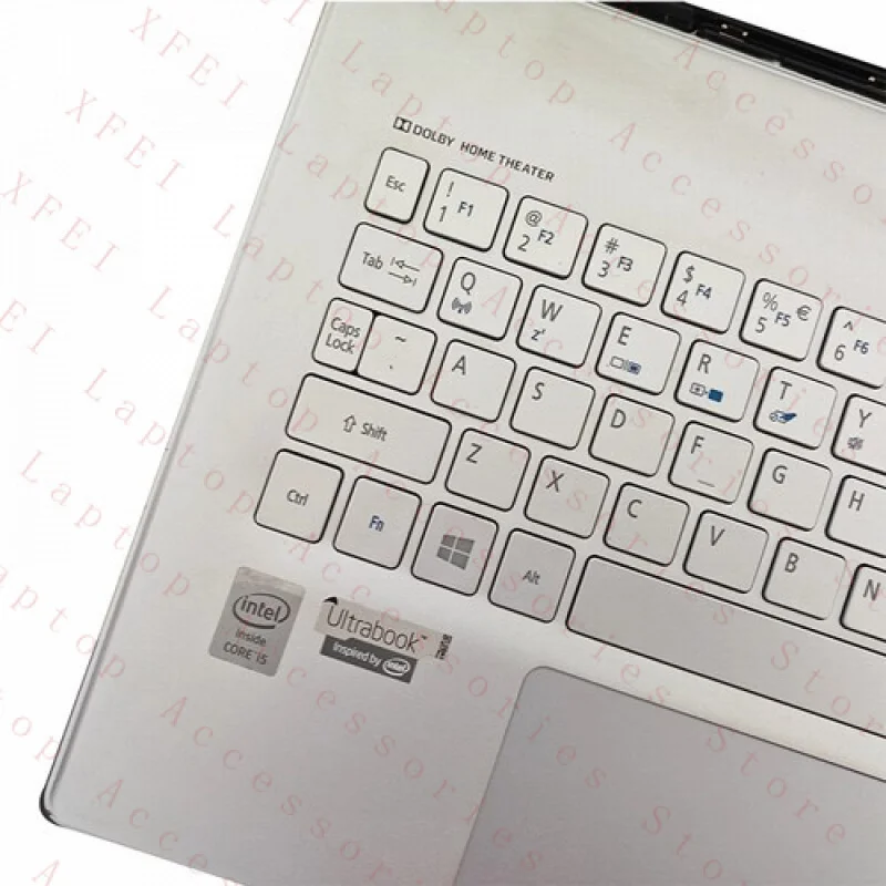 F Silver Palmrest US مع لوحة لمس لوحة المفاتيح لشركة أيسر أسباير S7-392 #2