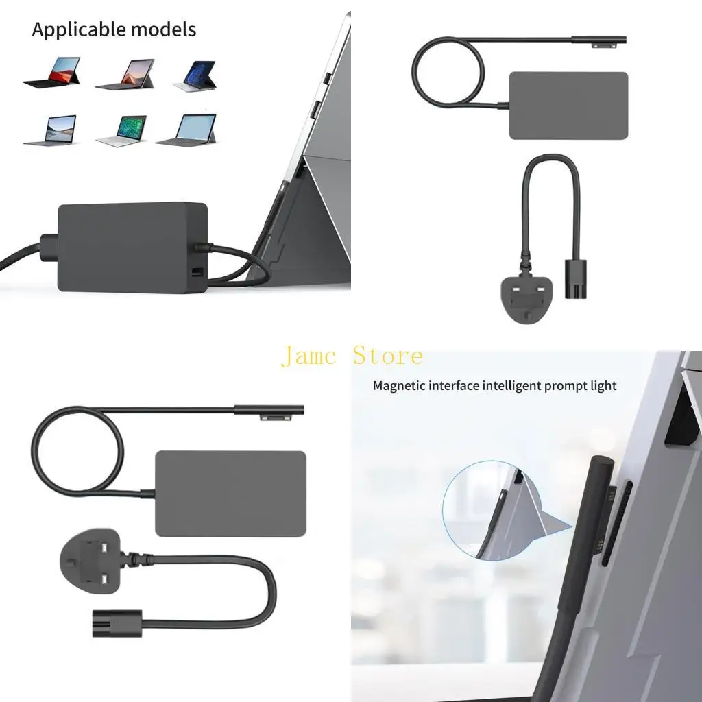 

LX0B 65W 15V 4A Power Supply Laptop Adapter Car Power Adapter Power Station For 3 4 5 6 7 GO 13.5inch Laptop