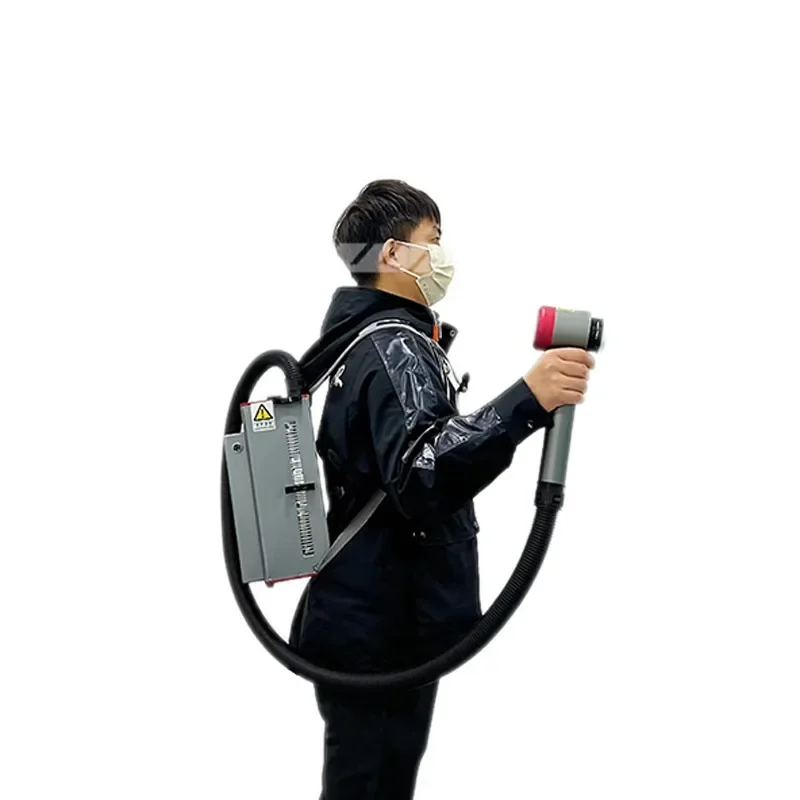 Backpack Metal Rust Oil Cleaner Fiber 200W 100W Laser Cleaning Machine