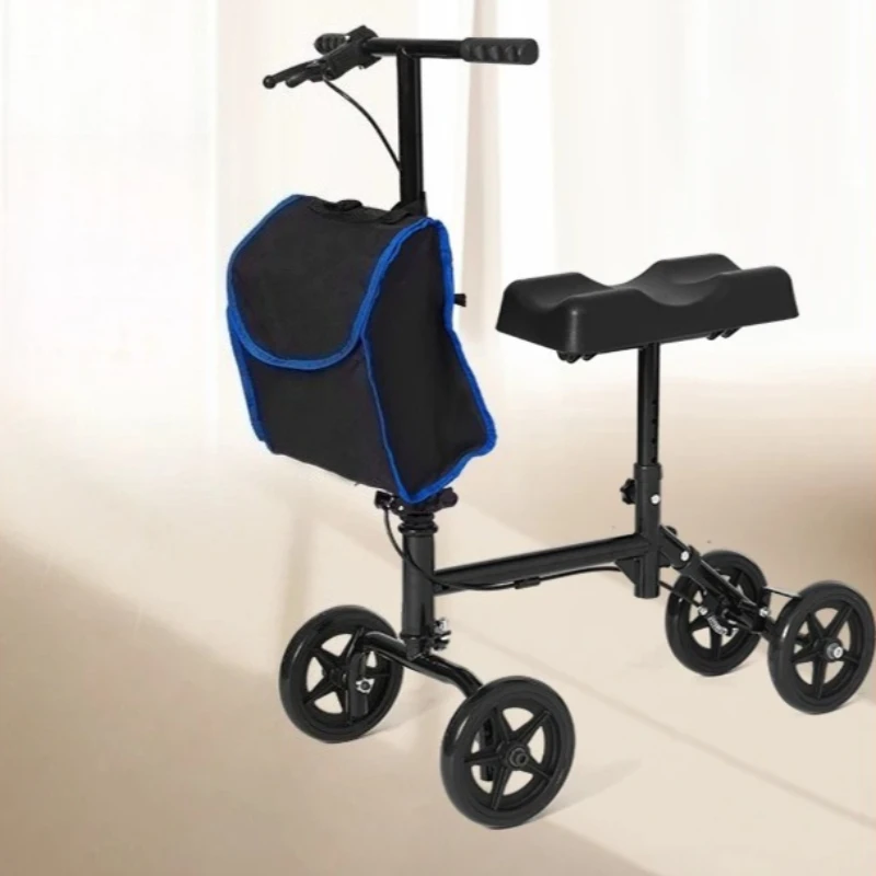 

Foldable Walking Aid - Single Cane Walker for Ankle Injury, Fracture Recovery Mobility Scooter Elderly/Disabled Assistive Device