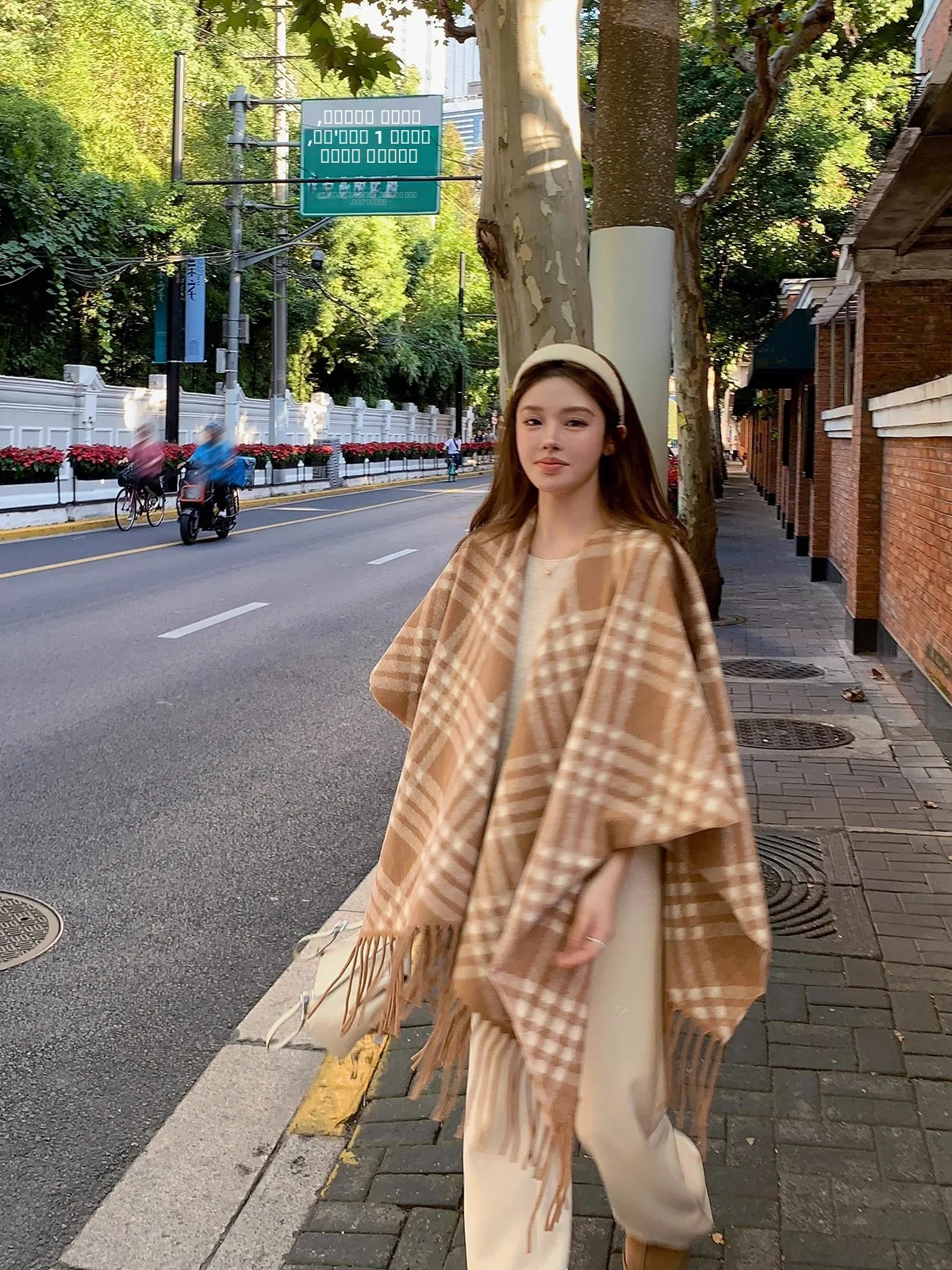 

Пальто Callme Daisy в клетку с бахромой, женское, зимнее, новинка, из полиэстера, для повседневной носки, тонкое, стандартного кроя