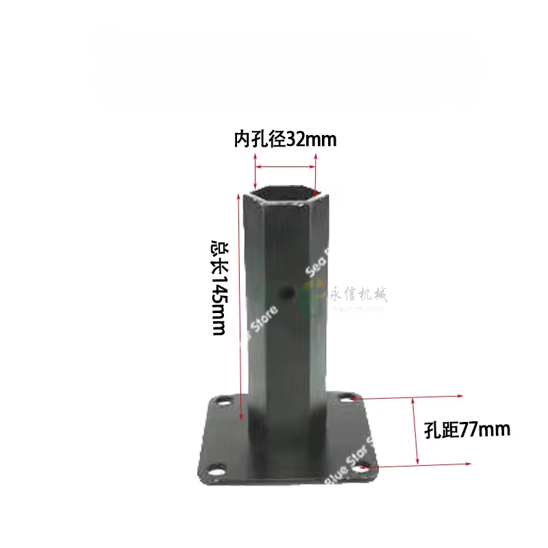 diesel micro-tiller tire shaft accessories rotary tiller soil solid tire hexagonal elongated wheel shaft traveling wheel shaft