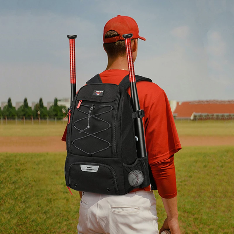 

Fishing Backpack Outdoor Baseball Training Sports Bag with Shoes Pocket Squash Softball Tennis Rucksack Large Travel Camping Bag