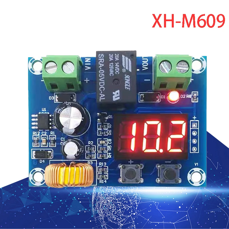 XH-M609 DC Voltage Protection Module Lithium Battery Undervoltage Loss Low Battery Disconnection