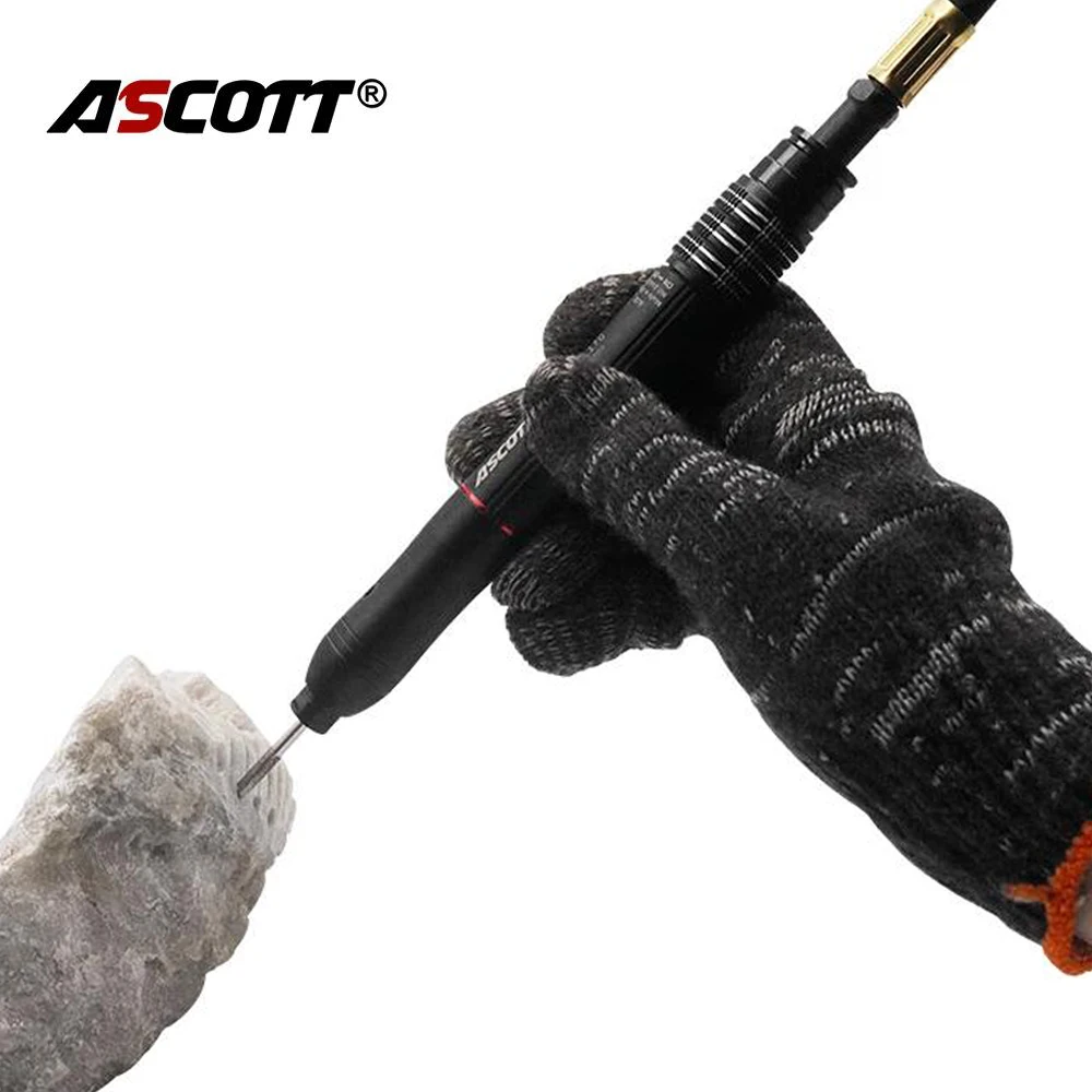 

Ascott Air Micro гравировальный карандаш, 650000 об/мин, высокоскоростная регулируемая мини-пневматическая шлифовальная ручка для шлифования и полировки