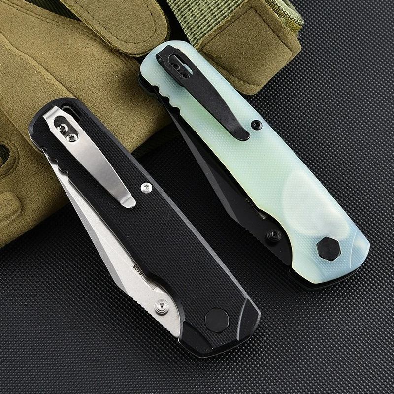 High Hardness Portable 6106 Outdoor Camping Folding Pocket Knife 8CR13 Blade G10 Handle Survival Fruit Knives EDC Tools view 2