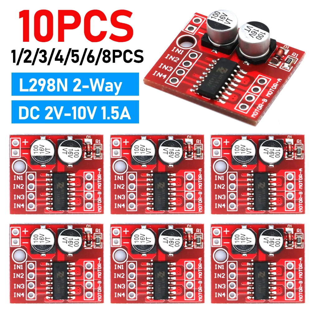 1-10Pcs L298N 2-Way…