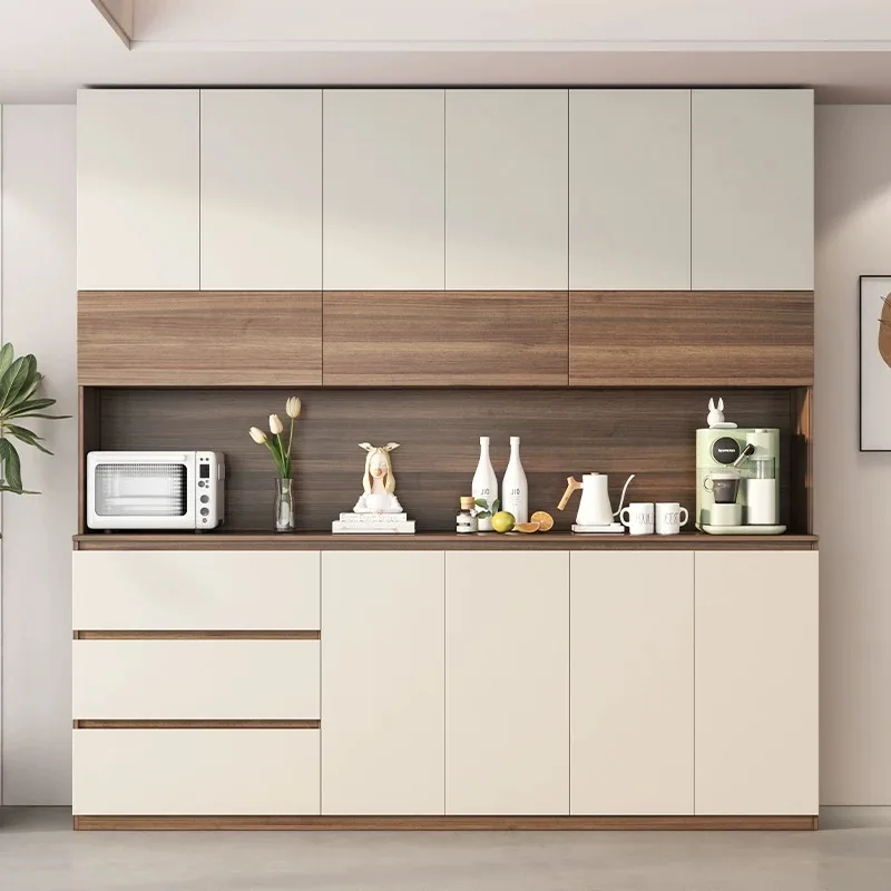 

Medieval Sideboard Pantry Cabinet Entrance Cabinet Integrated Storage Living Room Multi-functional Dining Cabinet with Shelves