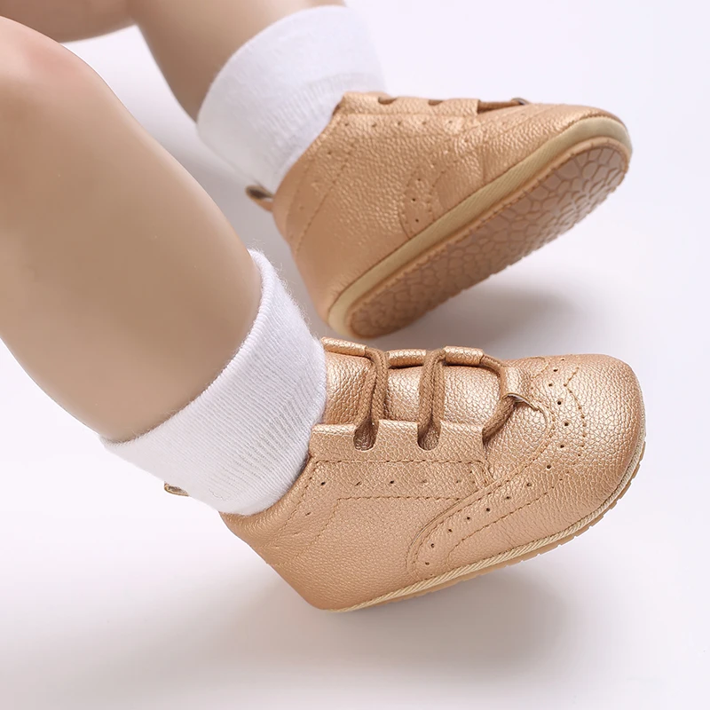 0-18M Neugeborene Baby Jungen Mokassinschuhe Mode Casual Sport Weiß Taufschuhe Weiche Sohle Erste-Schritt-Schuhe – Detail 21
