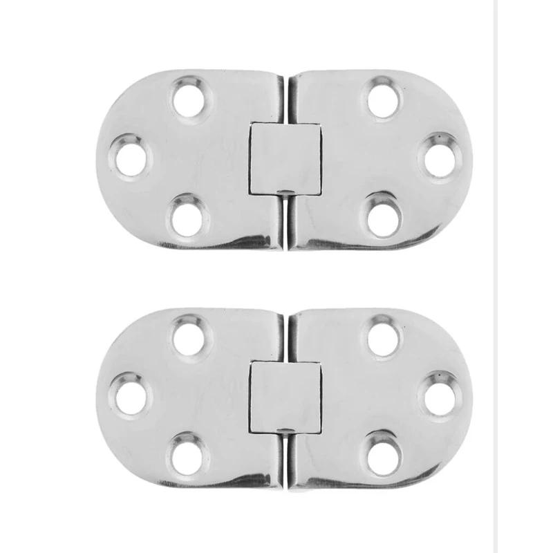 2Pcs Marine 316 Stainless Steel 47x30mm Hatch Locker Strap Hinge Door Hinge For Yacht RV Etc Boat Accessories