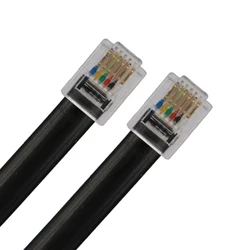 Flat Telephony RJ12 6P6C to RJ12 6P6C Dec Cable for Connecting Celestron Advanced GT Dec port