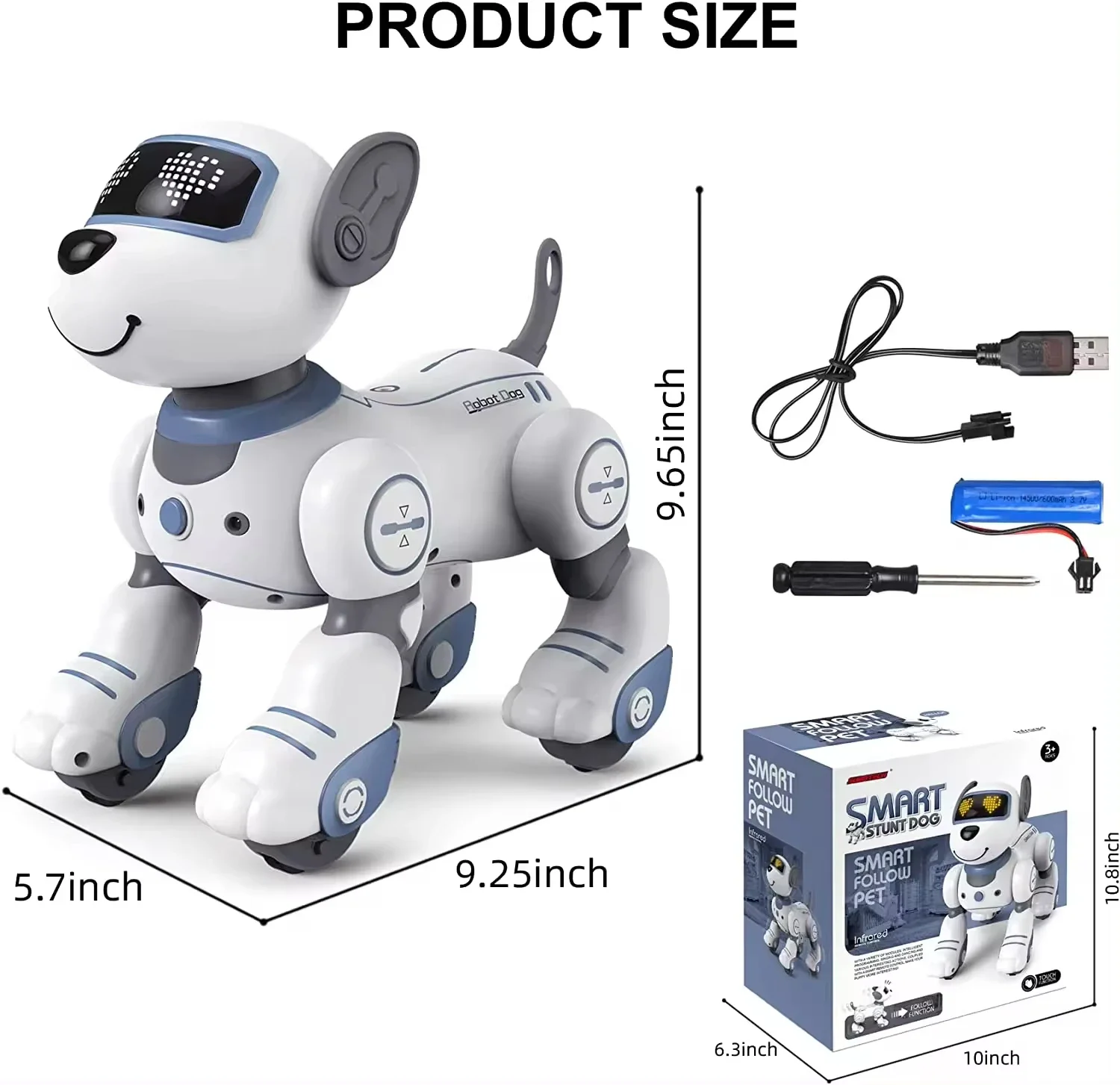 Robot chien télécommandé pour enfants, action intelligente, IR, induction, geste, phtaltouch, jouets électriques, cadeau de chant intelligent, RC