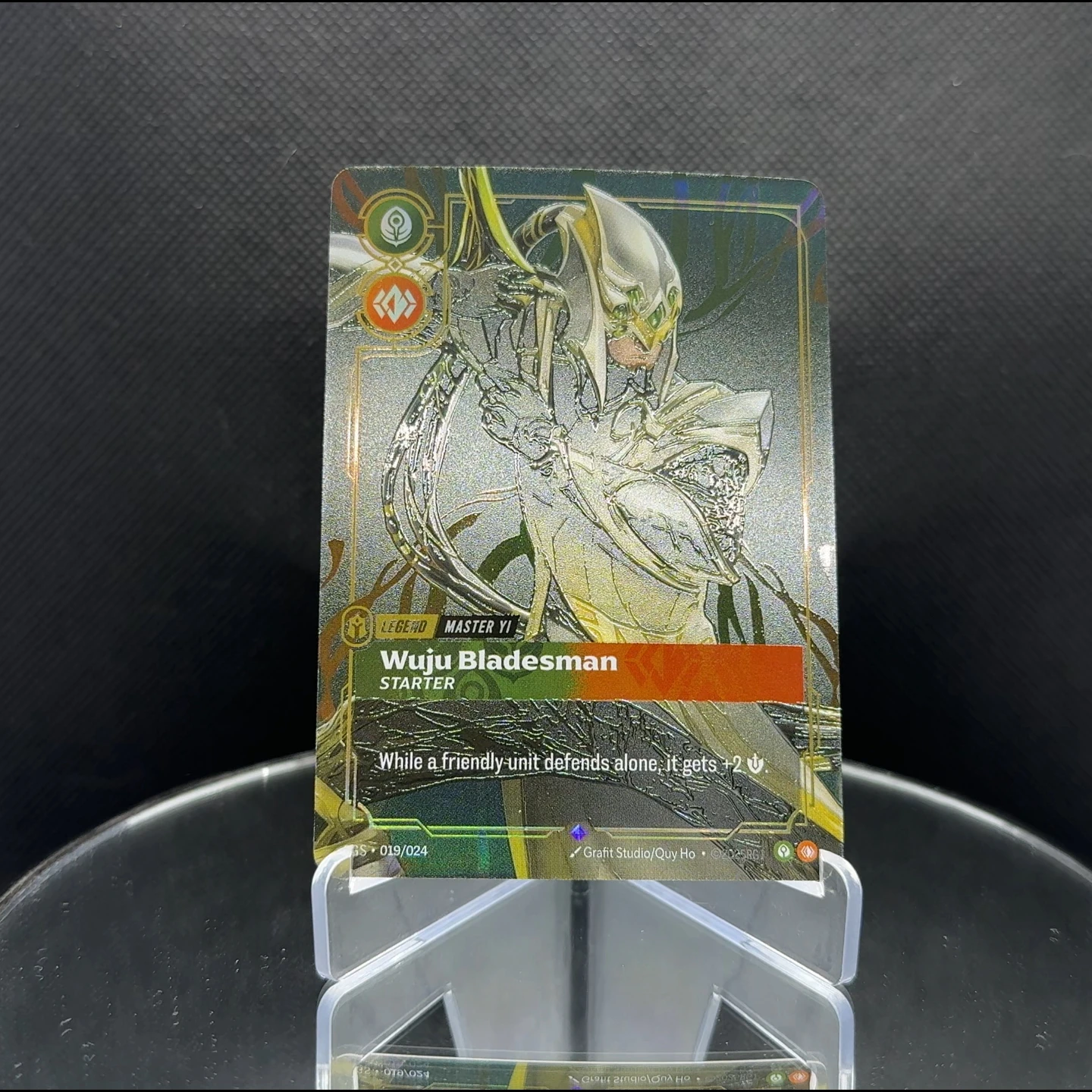 

Коллекционная карта Riftbound League Of Legends Master Yi Legend Card Champions с текстурной фольгой OGS-019