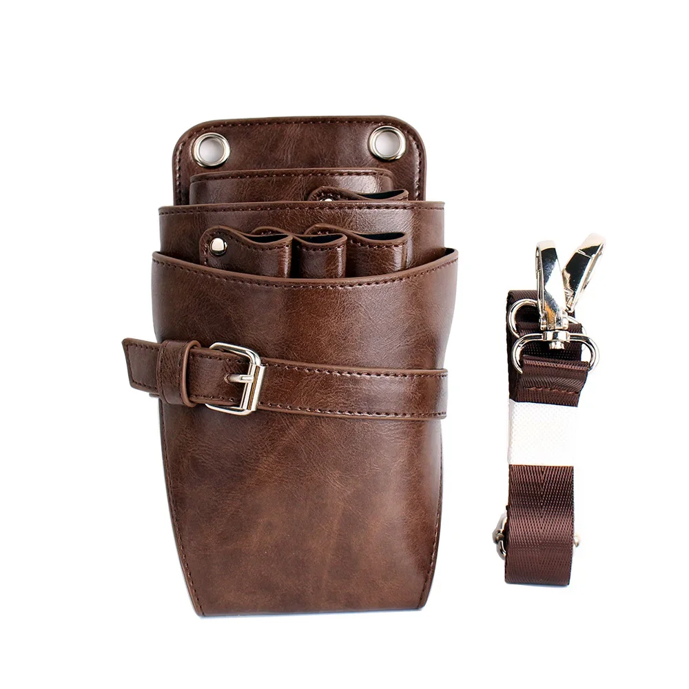 

New 7 Pocket Hair Scissor Bag Hairdressing Clips Comb Waist Belt Bag Holster Pouch Holder Pet Scissors Storage Salon Tool ﻿