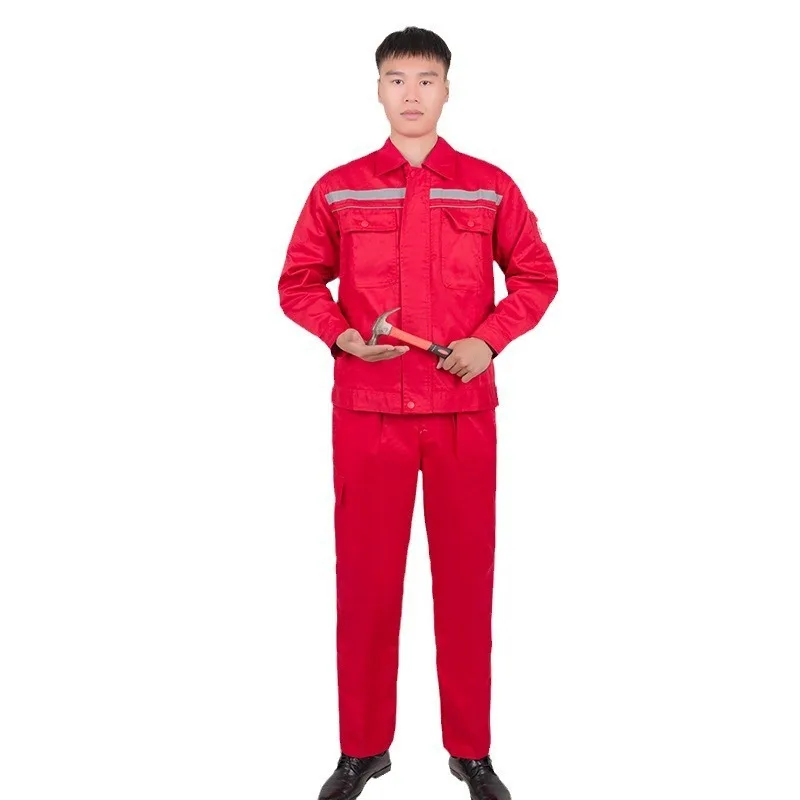 Anti-static Work Clothes Labor Insurance Clothes Electric Welding Clothes Spring and Autumn Long-sleeved Gas Station