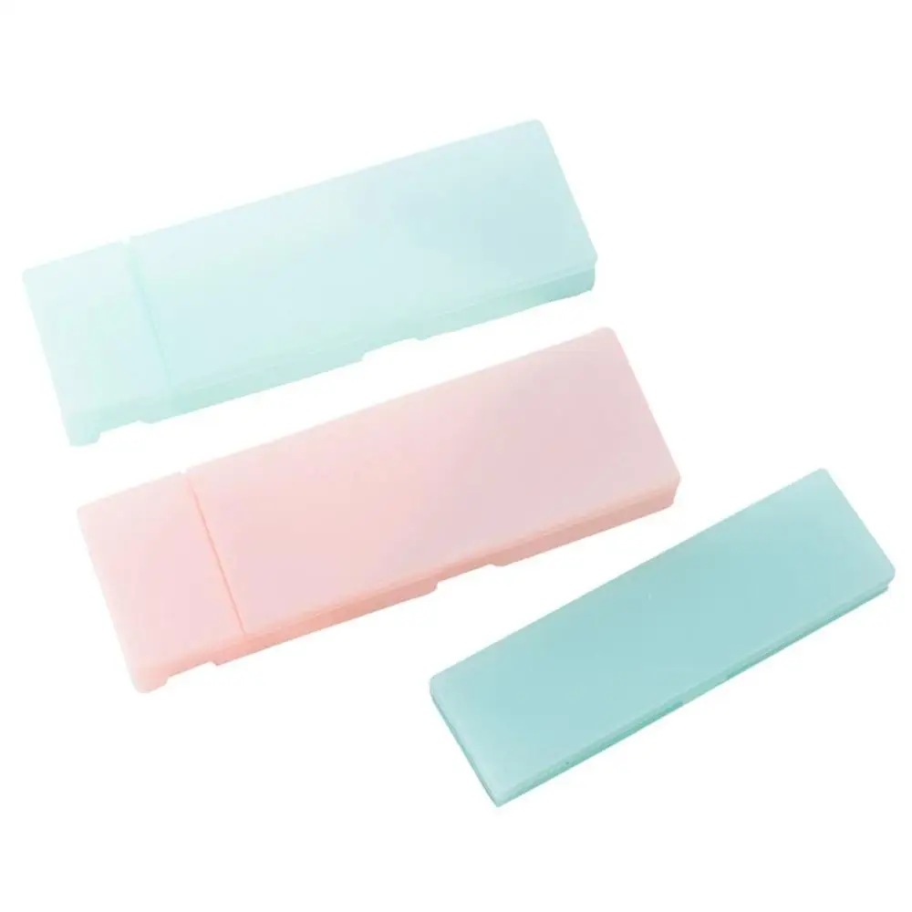 INS Simple Frosted PP Material for Students Translucent Pencil Cases School Office Supplies Stationery Case Storage Box