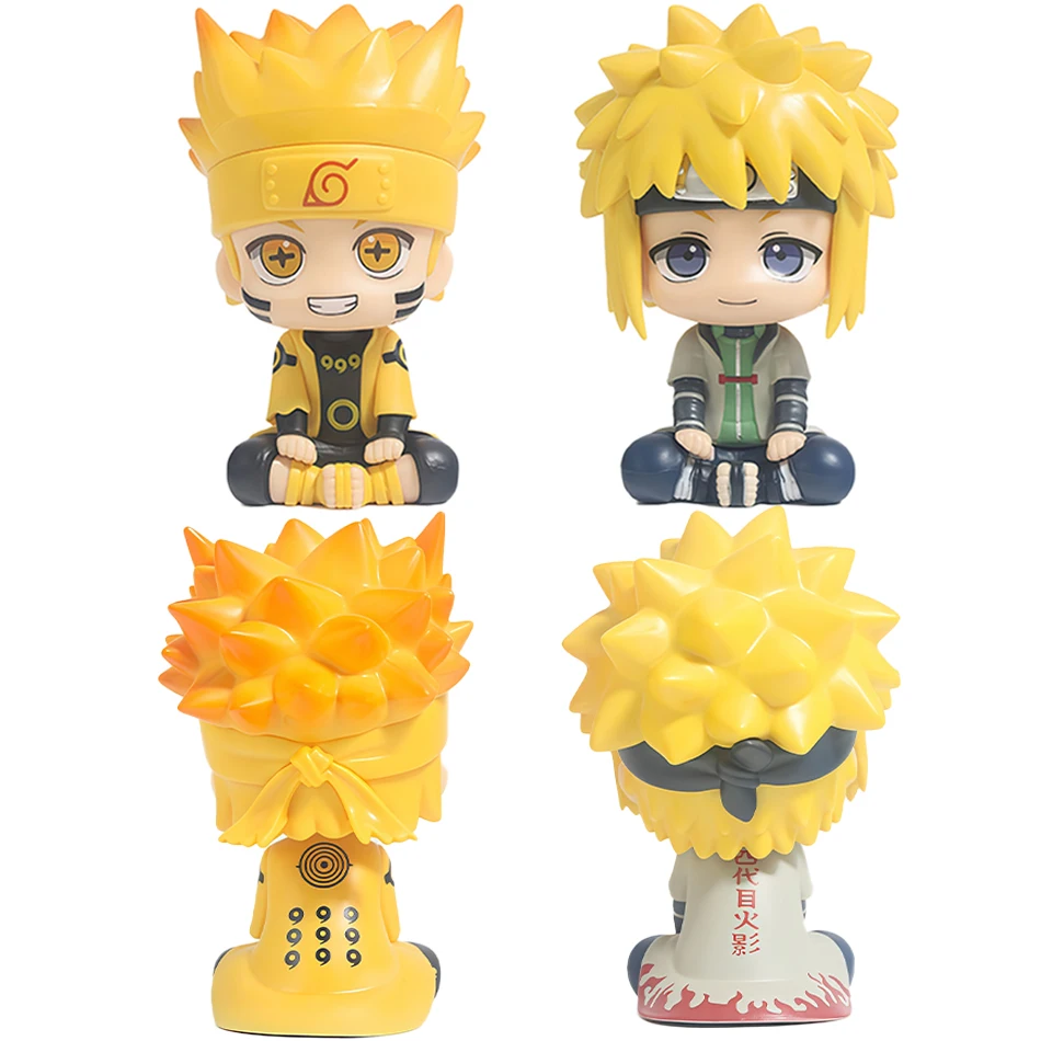 

10.5cm Naruto Anime Figure Uzumaki Naruto Kakashi Uchiha Sasuke Itachi Cute Toys Q Seated Figurals Action Figurine Model
