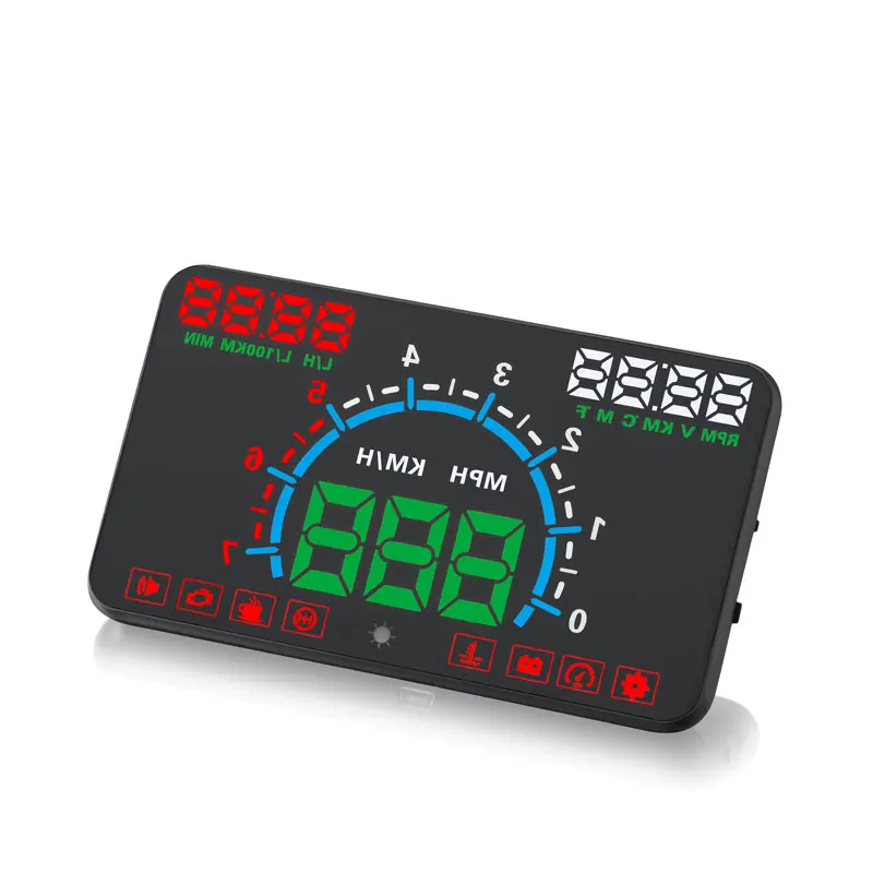 Diagnostic Tool E350 HUD Tpms Display Hot Sale OBD2 GAUGE High Bright Led Digital RPM Meter for Universal Cars