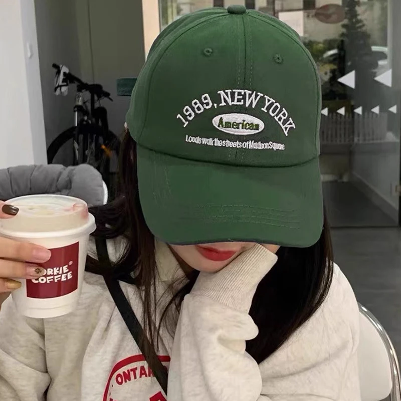 أزياء التطريز خطابات قبعة بيسبول للنساء الرجال بلون قابل للتعديل ظلة القبعات للجنسين الرياضة في الهواء الطلق أقنعة قبعات #4