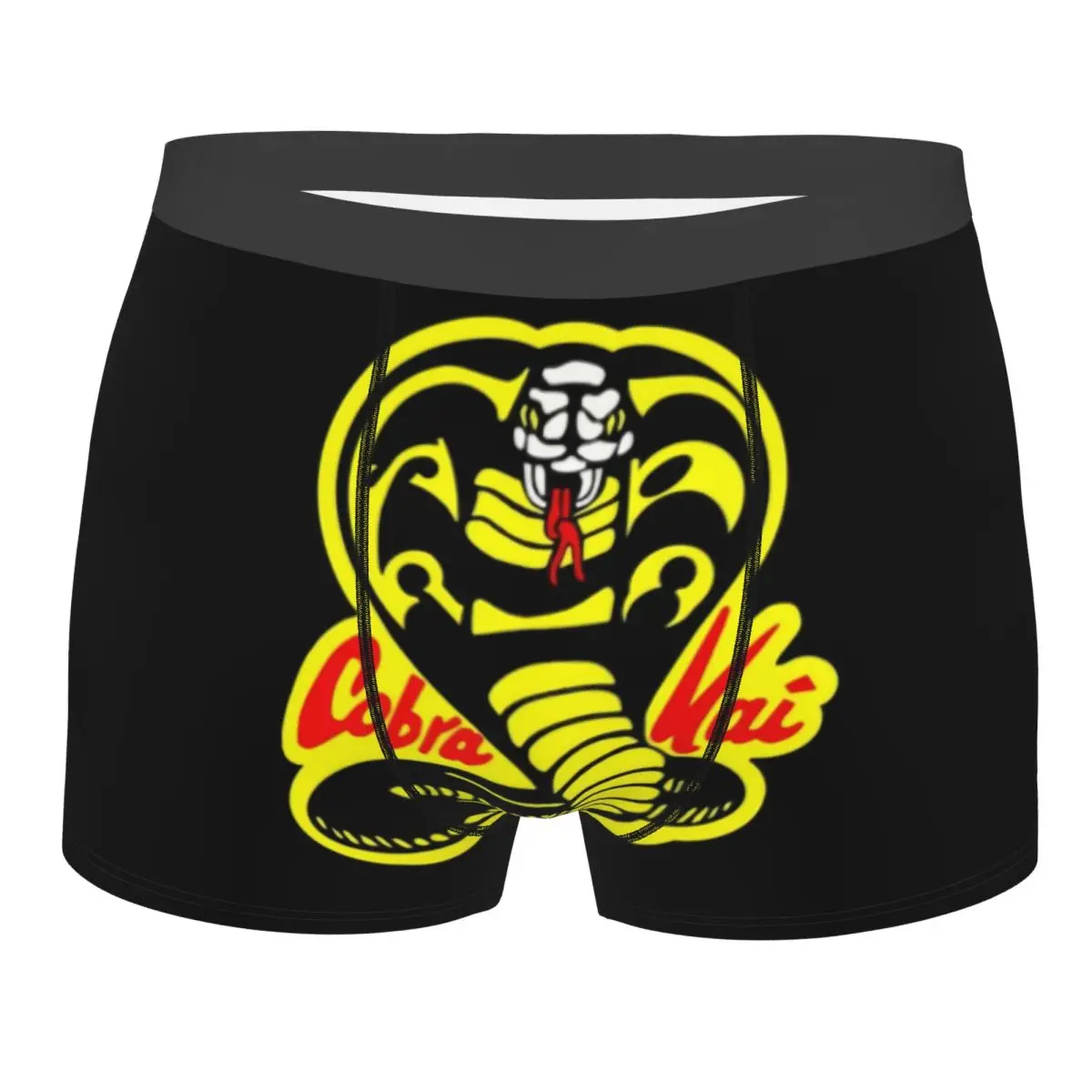 Custom Sexy Cobra Kai Boxers Shorts Underpants Male Stretch Briefs Underwear