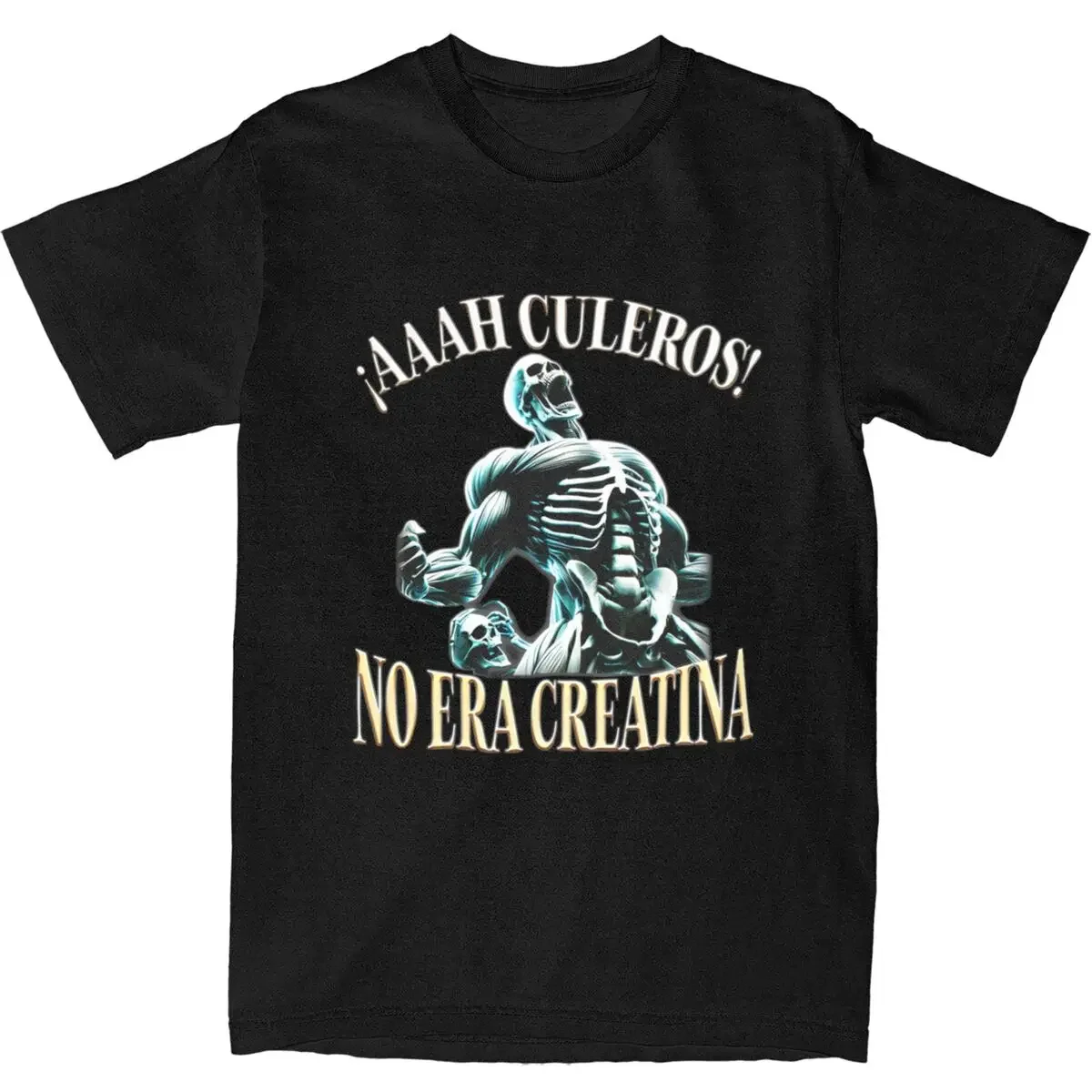 AAAH CULEROS! ESO NO ERA CREATINA-bayingimg T-Shirt Harajuku T-Shirts Short-Sleeve Street Style Tshirt