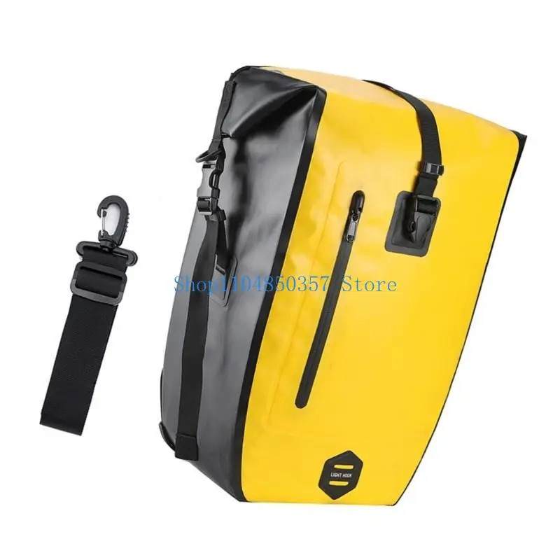 

5asd Double Side Saddles Bag with Shoulder Strap Luggage Carriers Panniers Bag