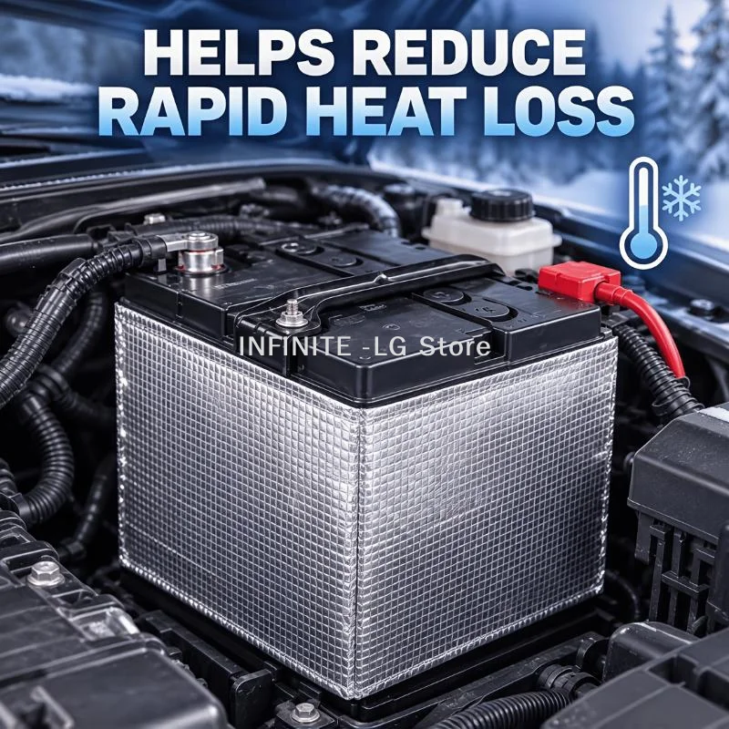 Automotive Battery Heat RV Trailer Boat Fireproof Flexible Marine Winter Battery Blanket Heat CoverINFINITE -LG