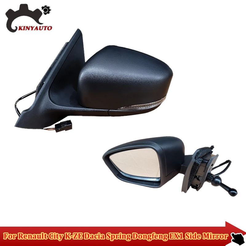 For Renault City K-ZE Dacia Spring Dongfeng EX1 Side External Rearview Rear view Mirror Assembly Assy Cover Holder