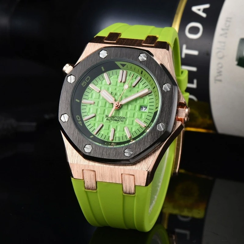 Original High End Luxury Mens Watch Designer Quartz Movement Stainless Steel Case and Bracelet Hip Hop Style High Quality Watch