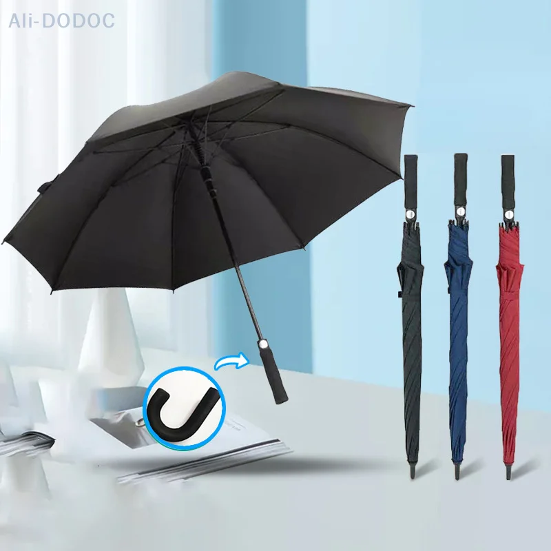 Golf Umbrella Large Folding Umbrella Three Person Umbrella 8-bone Reinforced UV Protection And Sun Protection Umbrella