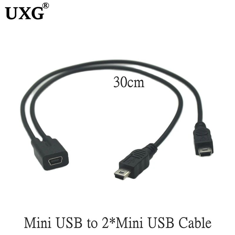 Type-c USB 3.1 / Micro USB 1 Female To Micro/Mini USB Type-c Type B Male Y Splitter Charge Extension Date Splitter Cable