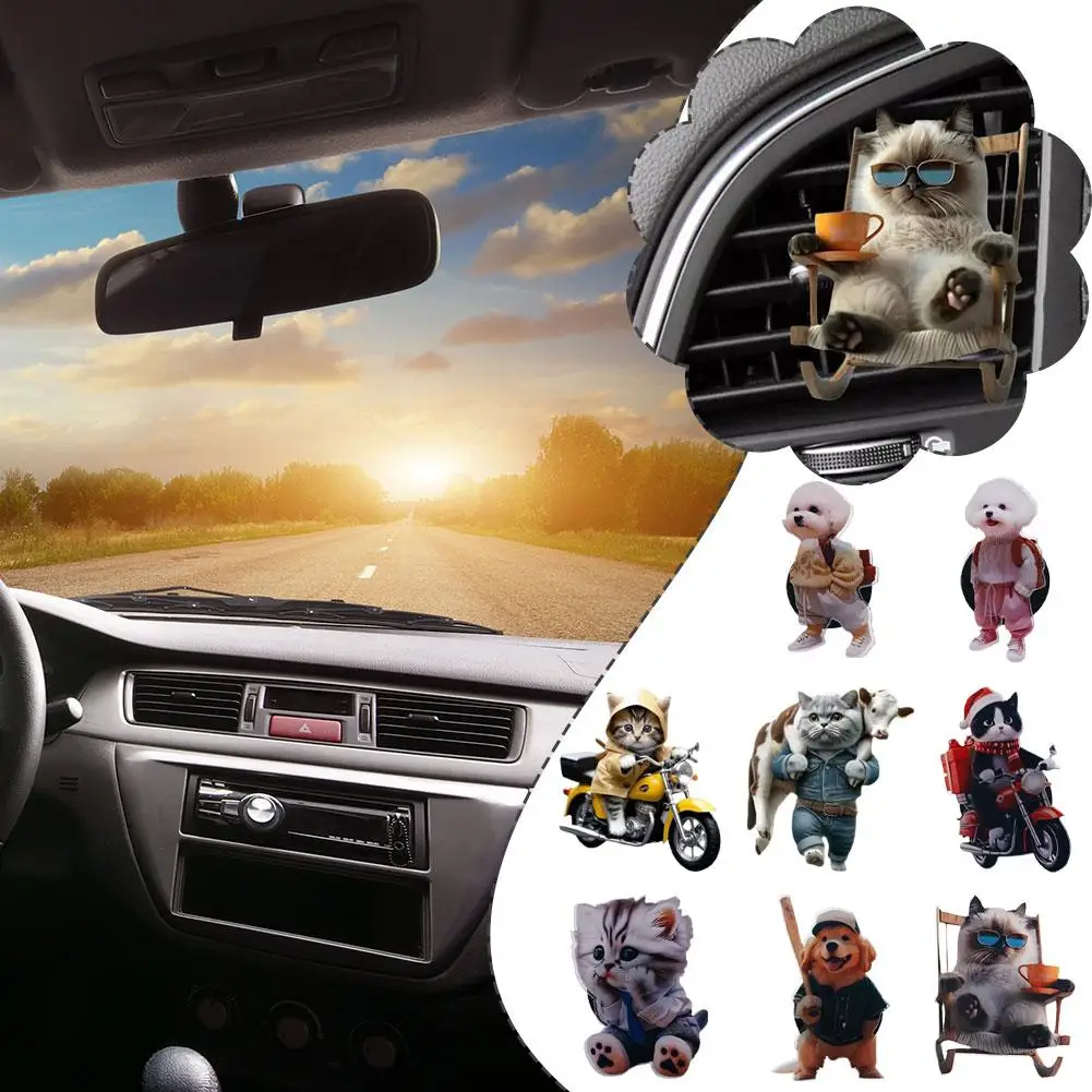 Auto Diffusor Vent Clip Scheibe Nette Auto Aromatherapie Schöne Diffusor Vent Öl Tier Scheibe Form Clips Aromatherapie Ätherisches X4A0