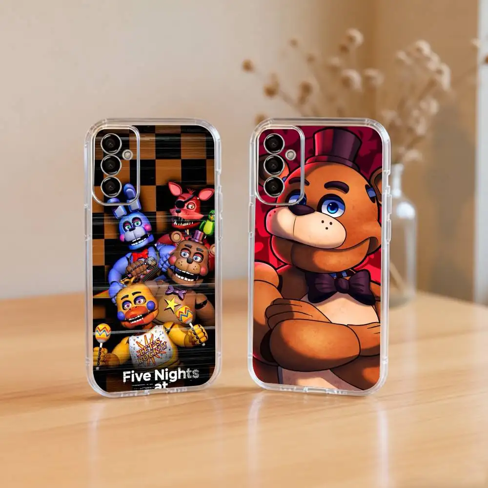 Fnaf-e-Fives-s nights At Fredd Phone Case For SamsungA10,12,20,21S,30,31,40,50,51,52,70,71 Transparent Cover