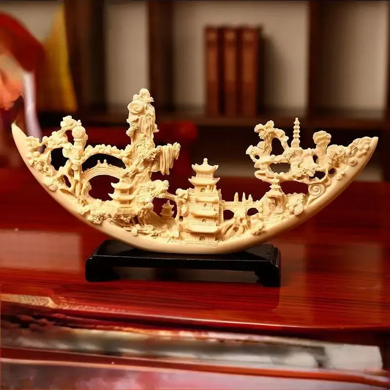 

Creative ivory smooth sailing ornaments study decoration office business resin craft gifts