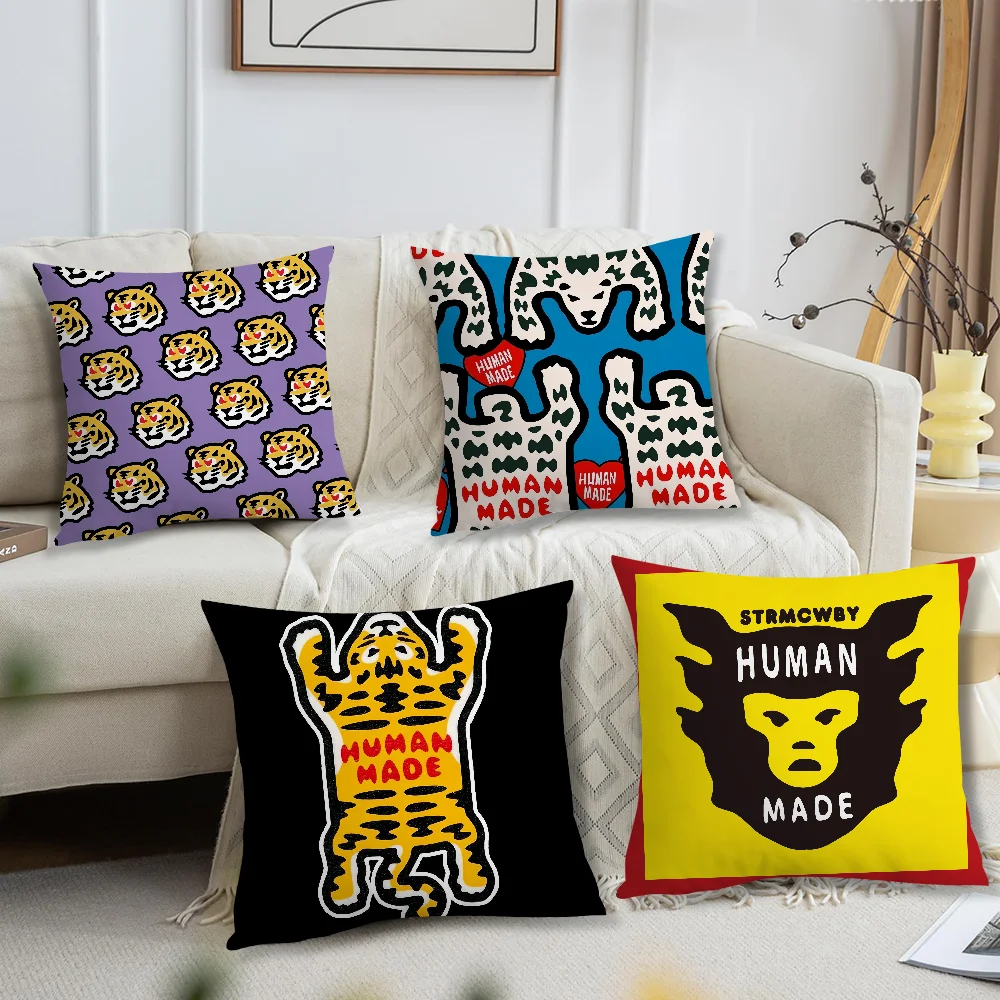 Brand Fashion H-Human Cool M-Made For Bedroom Car Coffee Shop Room Soft and Living Room Sofa Decorative Pillow Cover Case