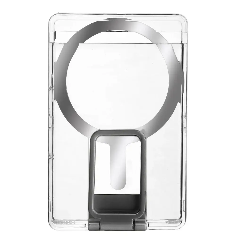 

Прозрачный магнитный держатель-кошелек для мобильного телефона с магнитным слотом, подставка для телефона, карманная сумка для Apple Magsafe для iPhone 15, 14, 13, 12