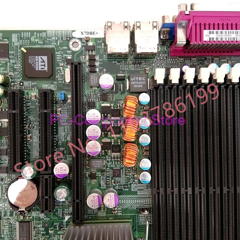 Server Motherboard  X7DBE+ 5000P LGA771 Will Test Before Shipping