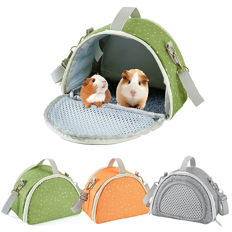 

Hamster Pet Bag Breathable Small Pet Carrier Bag Breathable Comfortable Pet Travel Tote Bag Sling for Guinea Pig Rabbit Hedgehog