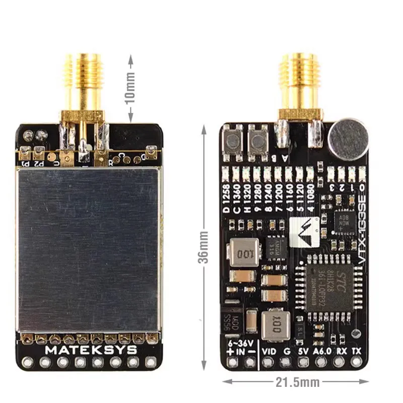 FPV Transmitter Antenna 1.2GHz 1.3GHz For MATEK ANT-Y1240 VTX-1G3SE VRX-1G3-V2 Long Range Video Transmission System