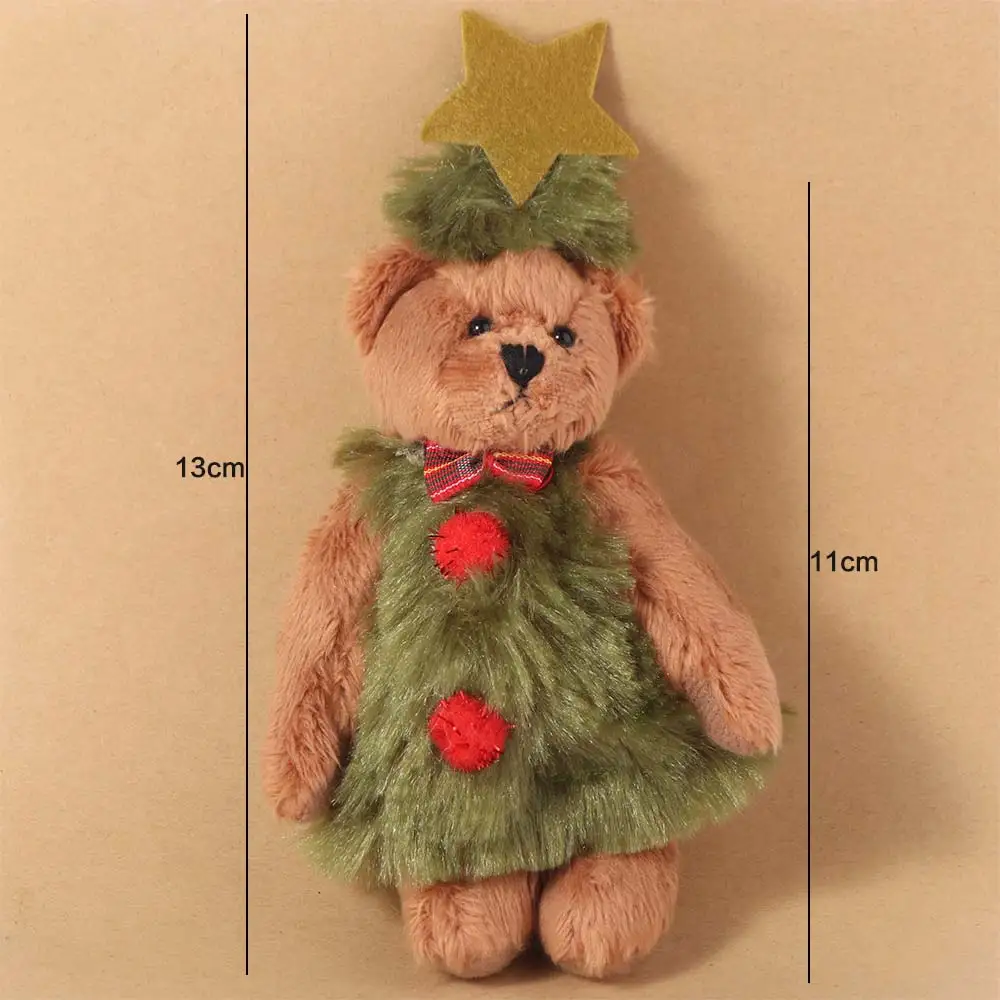 

Cartoon Christmas Bear Lovely Bear Shaped Cute Bear with Star Durable Christmas Stuffed Party Decoration