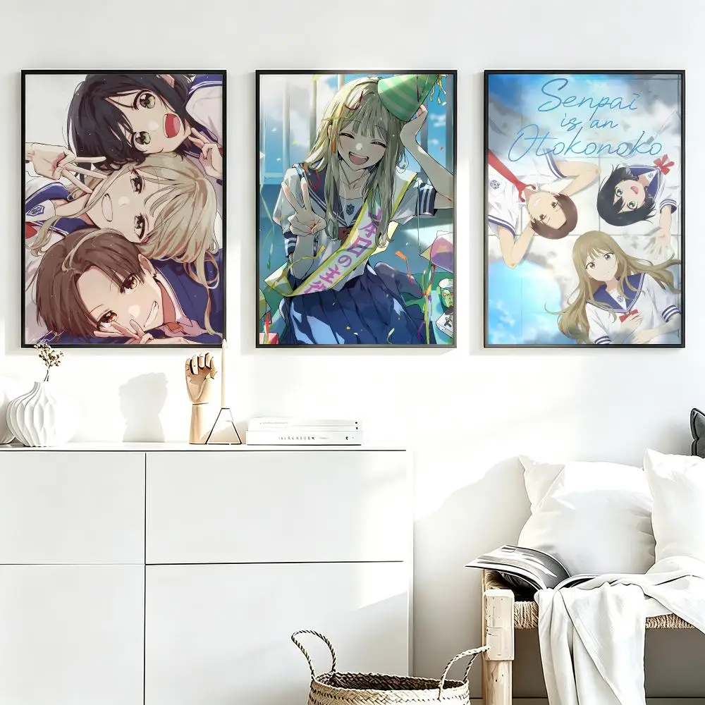 Aesthetic Wall Art Poster Trendy anime Senpai Is an Otokonoko Poster for Bedroom Dorm Room Home Decor Large Wall Picture Print