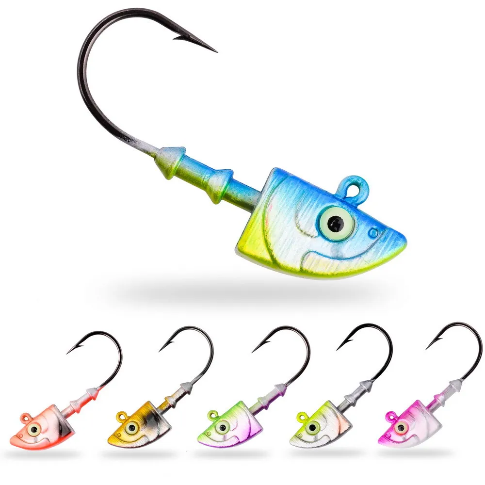 

Fish Head Jig Head Hook 3.5g 28g Weedless Weighted Hook For Soft Lure Freshwater Saltwater Fishing Accessories Tackle