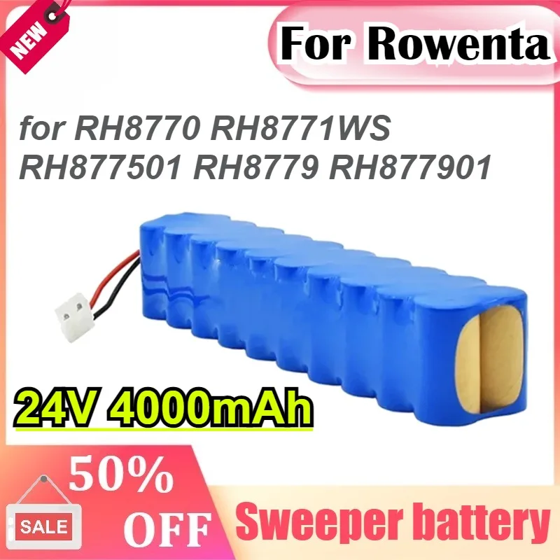 لروينتا 24 فولت 4000 مللي أمبير ni-mh بطارية حزمة CD مكنسة كهربائية Besen سلاح الجو المتطرفة RH8770 RH8771WS RH877501 RH8779 RH877901