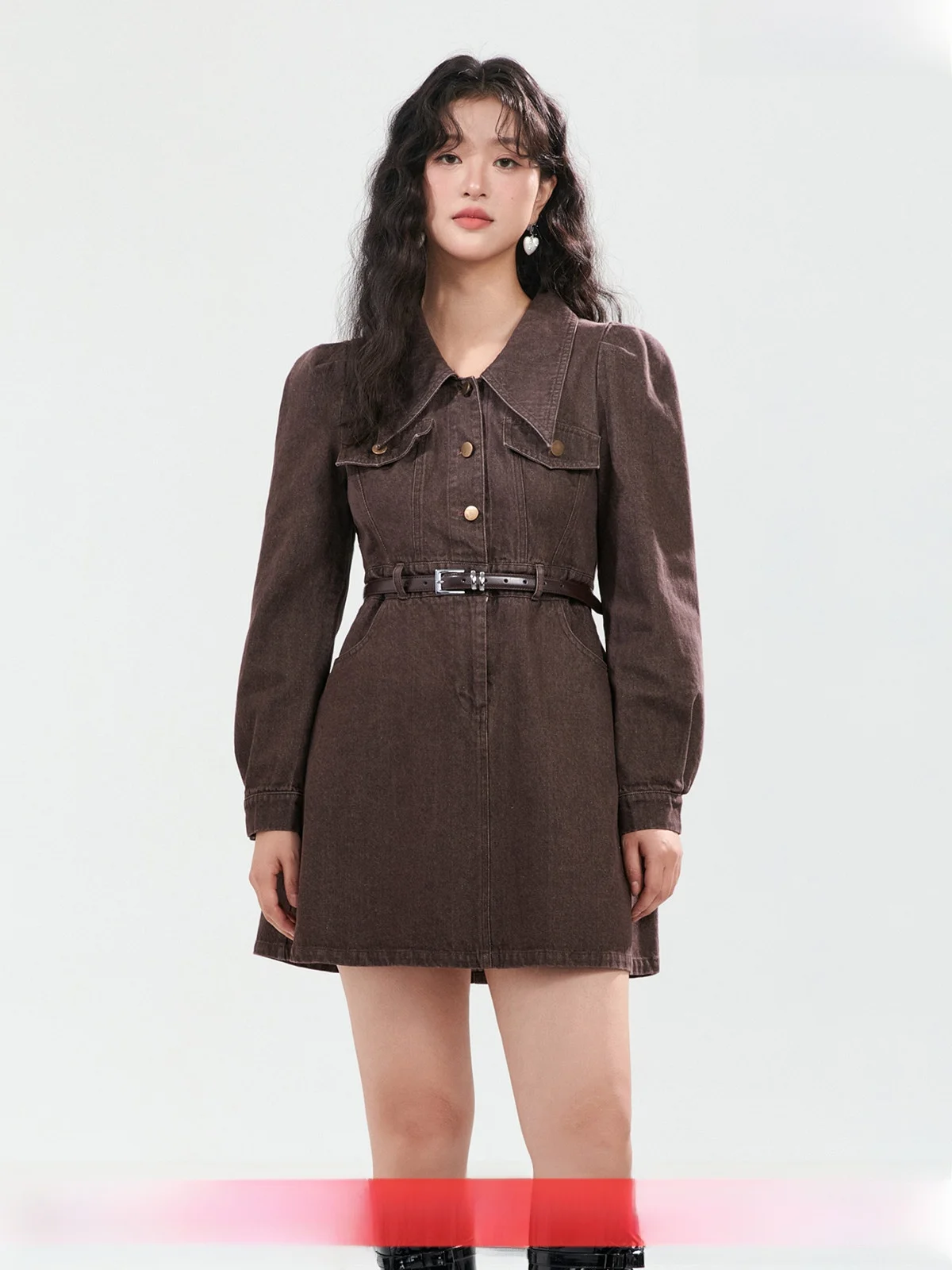 

Женская винтажная джинсовая юбка GW больших размеров с высокой талией, утягивающая, А-силуэт, миди, из смесового хлопка, новинка весны