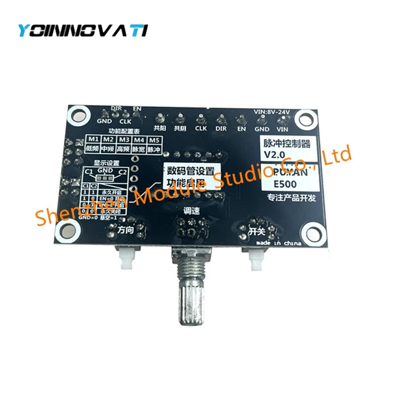 12V 24V Stepper Motor Driver Controller Pulse Pwm Signal Generate Module Motor Speed Frequency Direction Control