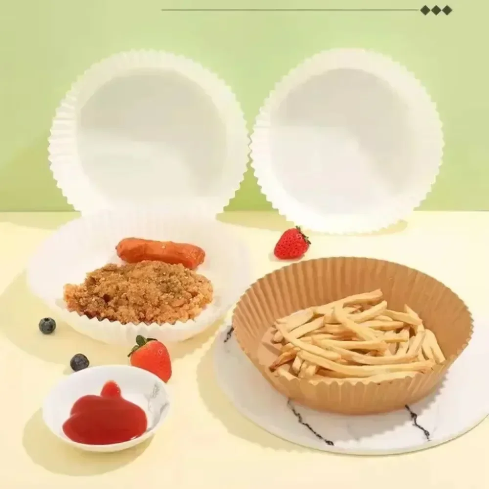 50 шт. фильтровальная бумага для фритюрницы, пергаментная бумага для фритюрницы, одноразовые бумажные вкладыши, бумажные вкладыши для выпечки, фильтры для кухни, микроволновая печь