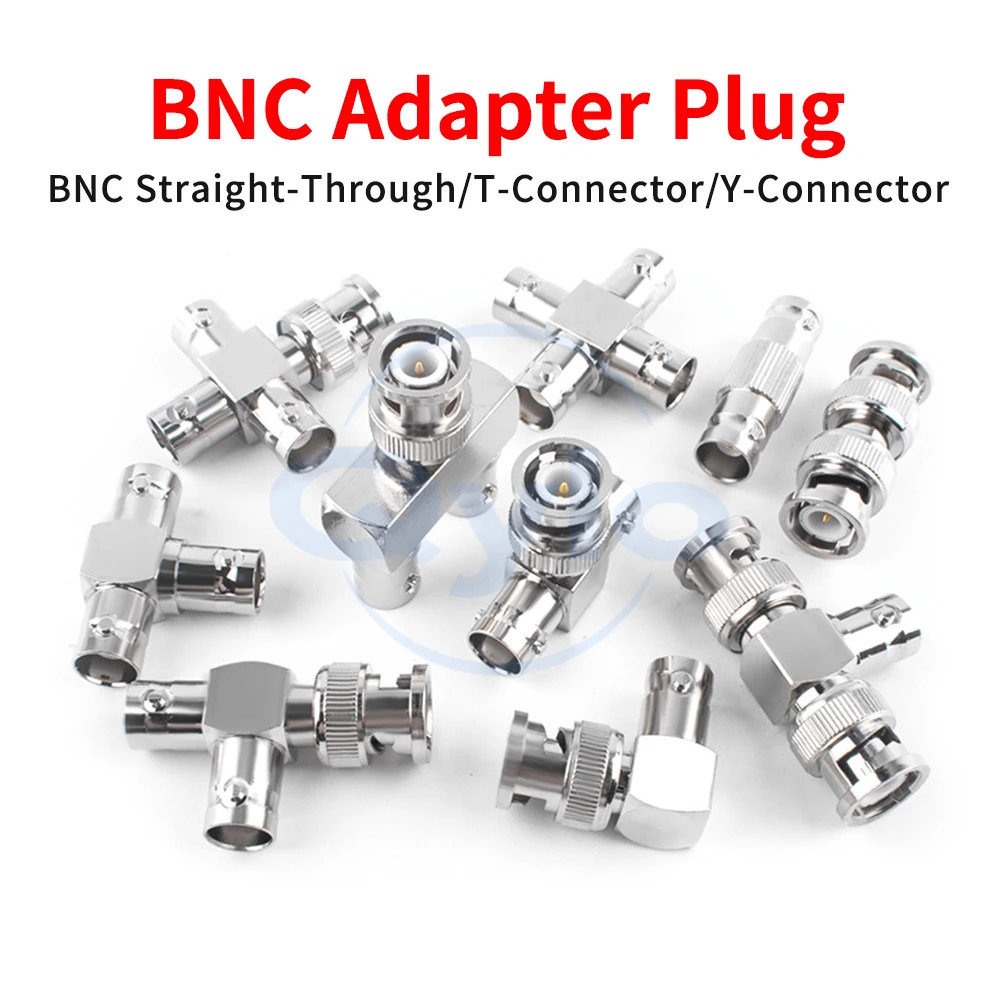 BNC Adapter Male to Female BNC-JK-KK RF Connector Dual / Triple / Quad T-Type / Y-Type (1 pcs)