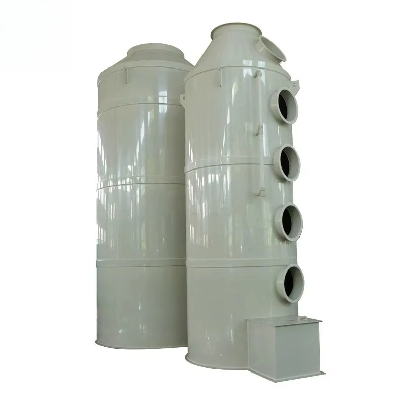 Quality Air Wet Scrubber 99% Purify Efficiency Flue Gas with Pump 1 Year Warranty
