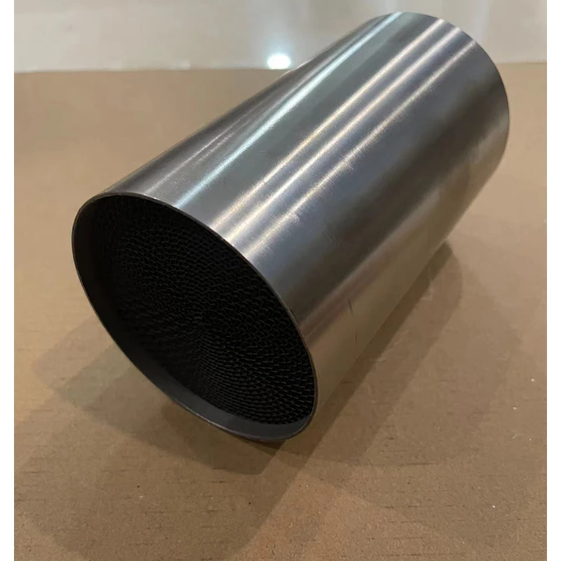 Universal Metal muffler 400Cell No Standard 76x130 Mm Size for Performance Exhaust Systems